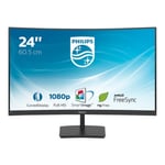 Philips E-line 241E1SC - LED-skärm - böjd - Full HD (1080p) - 24"