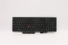 Lenovo ThinkPad T15g 2 P15 2 Keyboard Norwegian Black Backlit 5N21B44345