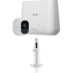 Arlo Pro2 Smart Home Security Cameras | Alarm | Rechargeable | Night Vision | Indoor/Outdoor | 1080p | 2-Way Audio | Free Cloud Storage Included | 1 Camera Kit | VMS4130P