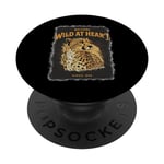 Welcome Wild at Heart (grand chat guépard) PopSockets PopGrip Interchangeable