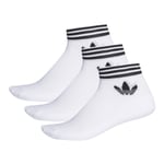 adidas Sportstrumpor Trefoil Ankle Socks 3 Pairs Vit dam