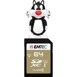 Pack Support de Stockage Rapide et Performant : Clé USB - 2.0 - Série Licence - Hanna Barbera - 16 Go + Carte MicroSD - Gamme Elite Gold - Classe 10-64 GB