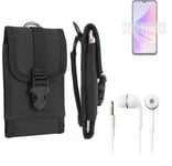 Holster for Oppo A77 5G + EARPHONES belt bag pouch sleeve case Outdoor Protectiv