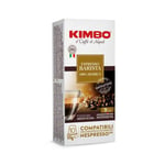 Kimbo Coffee, Espresso Barista 100% Arabica,10 Capsules Compatible with Nespresso Original Machine, Medium Dark Roast, 9/13, Italian Coffee Pods, 1 x 10
