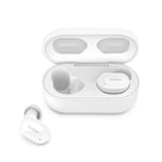 Belkin Écouteurs sans fil SOUNDFORM Play (3 préréglages, certification IPX5 pour la résistance à la sueur et aux éclaboussures, autonomie de 38 heures, pour iPhone, Galaxy, Pixel, etc., blanc) AUC005