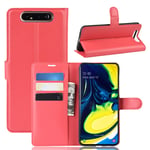 samsung Samsung A80/A90 PU Wallet Case Red