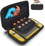 Nintendo Switch LITE Black Slim EVA Hard Travel Case Cover With 8 Game Storage 