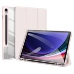 Samsung Galaxy Tab S9 FE - DUX DUCIS Toby Tri-Fold Läderfodral Pink
