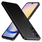 Samsung A25 5G Gummibelagd Mattsvart Silikon Skal Kameraskydd Liquid - Svart