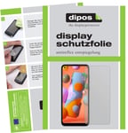 dipos I 2x Screen Protector matte compatible with Samsung Galaxy A12 Protection Films