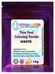 Food Colouring Powder CandyBoss White 10g Pure for Craft Cake Baking Icing Desserts White