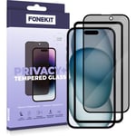 FoneKit Privacy+ Full Cover -panssarilasi, iPhone 15