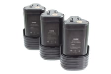 vhbw 3x Li-Ion batterie 1500mAh pour outils batterie tournevis Worx W125.1, W125.3, W125.4, W125.5, W125.M, WX126, WX128.2 comme Worx WA3509.