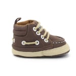 Warm Baby High-top Lace-up Anti-slip Prewalker Shoes 0-18m Brown 13-18months