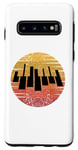 Coque pour Galaxy S10 Clavier de piano rétro pour les pianistes classiques