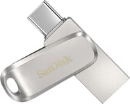 Sandisk 128GB Ultra Dual Drive Luxe, USB Type-C Flash Drive All-Metal, up to 400