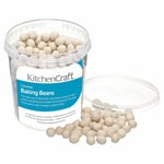 KitchenCraft Ceramic Baking Beans For Pies Pastry 500gm Storage Tub KCBEANS