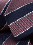 Charles Tyrwhitt Stripe Silk Tie, French Blue/Pink