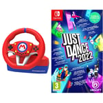 HORI Mario Kart Racing Wheel Pro Mini for Nintendo Switch (Nintendo Switch) & Just Dance 2022 (Nintendo Switch)