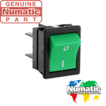 Green Power Turn On/Off Button Switch for Numatic Edward Hoover Vacuum Cleaner