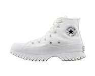 CONVERSE Women's Chuck Taylor All Star Lugged 2.0 Sneaker, White/EGRET/Black, 5 UK