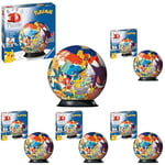 Ravensburger Pokemon 3D Jigsaw Puzzle Ball for Kids Age 6 Years Up - 72 Pieces - No Glue Required - Gifts for Boys and Girls (Pack of 5)