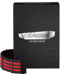 CableMod PRO ModMesh C-Series Kit AXi/HXi/RM - Svart/Röd