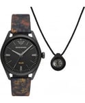 Emporio Armani Mens Watch and Necklace Gift Set