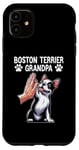 iPhone 11 Boston Terrier Grandpa Bostie Dog Mom Mother´s Day Case
