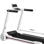 Zcm Sporting equipment Factory home electric treadmill slim mini walking machine fitness equipment folding home treadmill (Color : White)