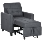Folding Chair Bed Pull Out Sleeper Chair with Adjustable Backrest