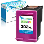 Inkwood 303XL Remanufactured for HP 303 303XL Ink Cartridge for HP Envy Photo 6230 7130 6220 7830 6232 7120 6234 7132 7134 7820 6255 6258 7832 7800 6222 7158 7855 Tango Printer, Tri-Colour Single Pack