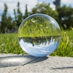 Magic Pure Water Round Glass Artificial Crystal Ball For Photogr 60 Mm