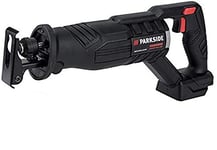 Parkside Scie Sabre sans Fil Performance X20V PSSAP 20 (sans balais/Brushless, sans Batterie, sans Chargeur, dans Une Mallette de Transport)