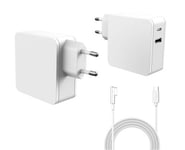 CoreParts Power Adapter for MacBook 60W, Magsafe med USB-A 12W