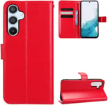 Coque Cuir Pour Samsung Galaxy A54 5g,Protection Flip Phone Housse En Cuir Coque Pour Samsung Sm-A546u Galaxy A54 5g/Sm-A546v Sm-A546b Coque Housse Etui Cover Red