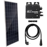 Greenice - Kit Panneau Portable as solar 330W Tier 1 Polycristallin / Micro-onduleur / Prise d'alimentation