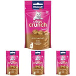 Vitakraft Crispy Crunch Malt - Friandises croustillantes Anti Boules de Poils pour Chat - 1 x 60g (Lot de 4)