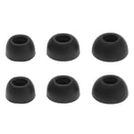 6 Pairs Silicone Ear Tips for Anker Soundcore Life P2 Earphones L/M/S Black