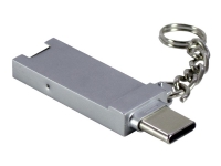 Inter-Tech - Kortläsare - 2-i-1 (microSD) - USB 2.0/USB-C