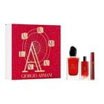 Giorgio Armani Si Passione Eau De Parfum 100ml + 15ml + LipStick Gift Set New