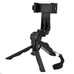 Adjustable Phone Holder Tripod Handheld Stabilizer Hand Grip Mount for Smartphone, Multiple Angle Shooting Compact Foldable Durable Lightweight High Compatibility Phone Stand