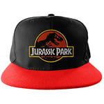 Jurassic Park - Logo - Casquette Standard Snapback Rouge/Noir