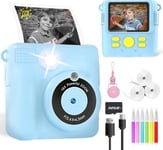 Kids Camera for Boys, Instant Print with Photo Paper, Blue 