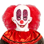 Fånig Clown Mask med Hår