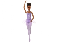 Barbie Barbie-docka GJL61 - ballerinadocka (afroamerikansk) i ballerinadräkt med tutu och spets, leksaker från 3 år