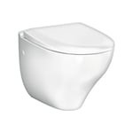 Gustavsberg Nautic 1530 WC-skål vegghengt Med Soft Close/Quick Release-sete og Ceramicplus