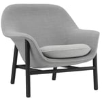 Normann Copenhagen-Drape Lounge Chair Low Grey Steel Lænestol Skum, Fremstillet af tekstil Grå
