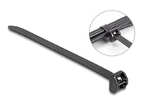 Delock - Kabelsamlare - Med Metallflik - 20.3 Cm - Svart (Paket Om 10)