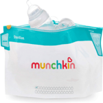 Pack of 6 Reusable Munchkin Cool Touch Microwave Steriliser Bags, Baby Bottle